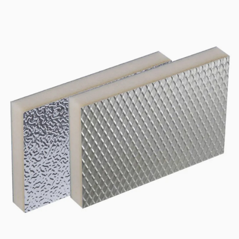 Embossed Aluminum-Clad PIR Foam for Wall & Roof Insulation