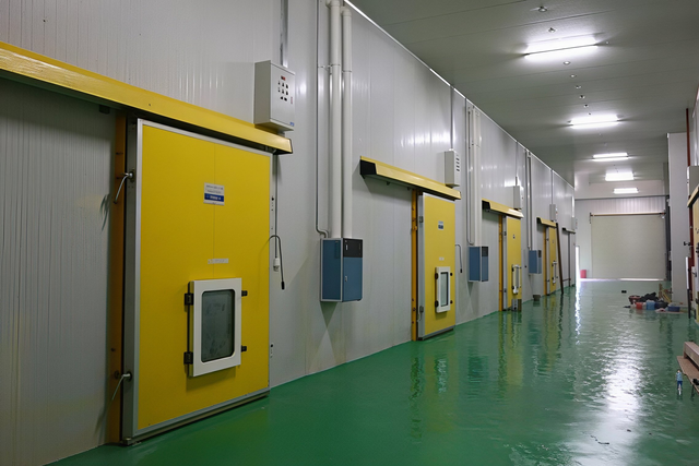 Airtight CA Cold Room Door | Gas-Tight Seal | Pressure Relief Valve for Fruit Vegetable Storage